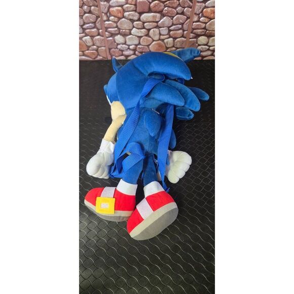 Sonic the Hedgehog Plush Backpack 18" Figure Stuffed Doll Jumbo Sega New #A95 - Picture 3 of 4